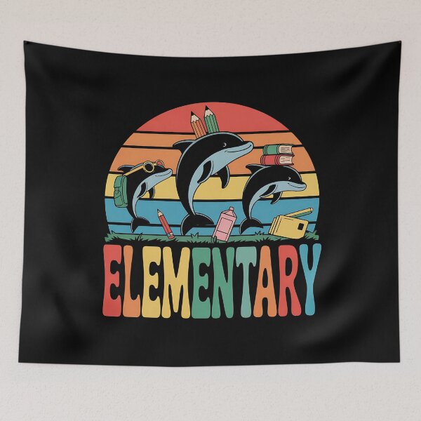 Item preview, Funny Dolphin Elementary Back to School Teacher Student designed and sold by BakeryDozen.