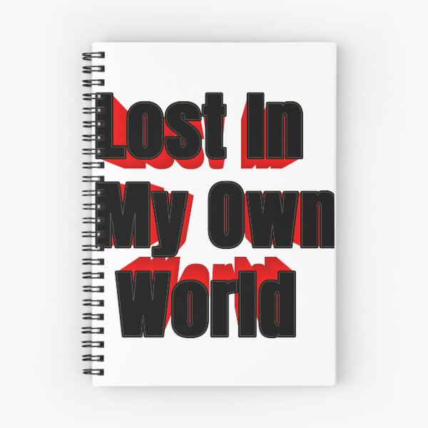 Item preview, Lost In My Own World (black&red) designed and sold by INonsense-SHOP.