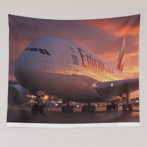 Item preview, Emirates A380 During Refuel designed and sold by Skyframe Aviation.