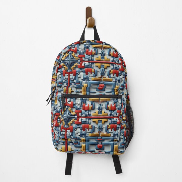 Item preview, Irregular Shaped Pattern Blocks of Bright Cheerful Red, Blue and Yellow designed and sold by Digital-Davinci.