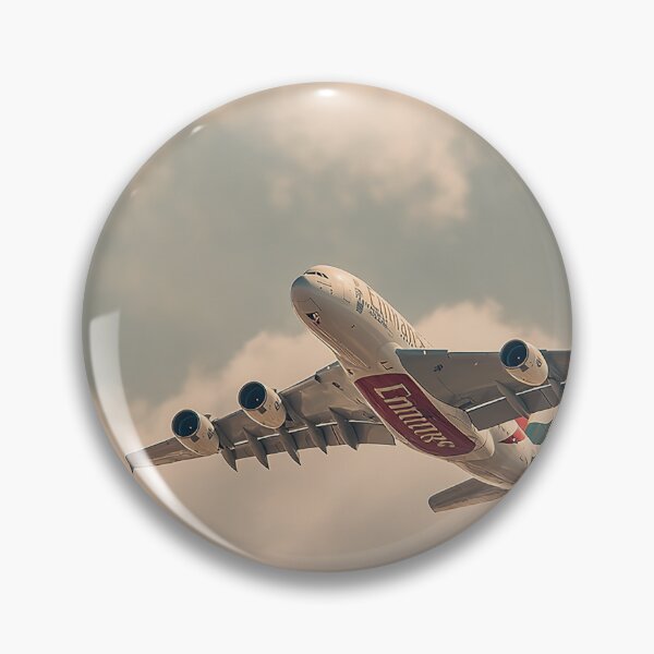 Item preview, Emirates A380 Over Ocean Waters designed and sold by Skyframe Aviation.