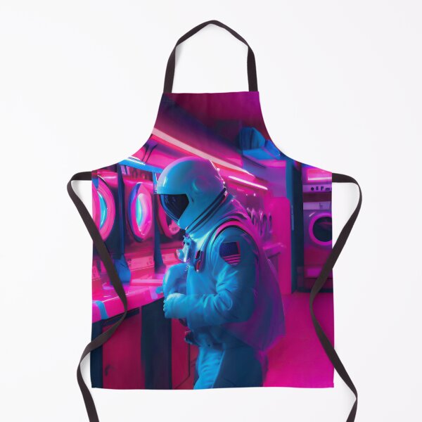 Item preview, The astronaut in the neon laundromat designed and sold by ICONICASTUDIO.