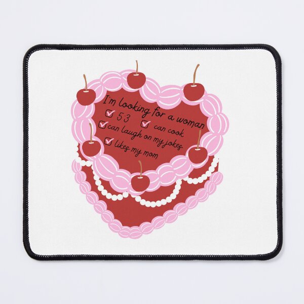 Item preview, I am looking for a woman funny cake single humour designed and sold by Sketchbook Studio by Aqsaa.