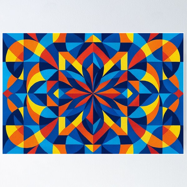 Artikelvorschau,  Kaleidoskopische Geometrie in Farbe   entworfen und verkauft von Sigtrix.