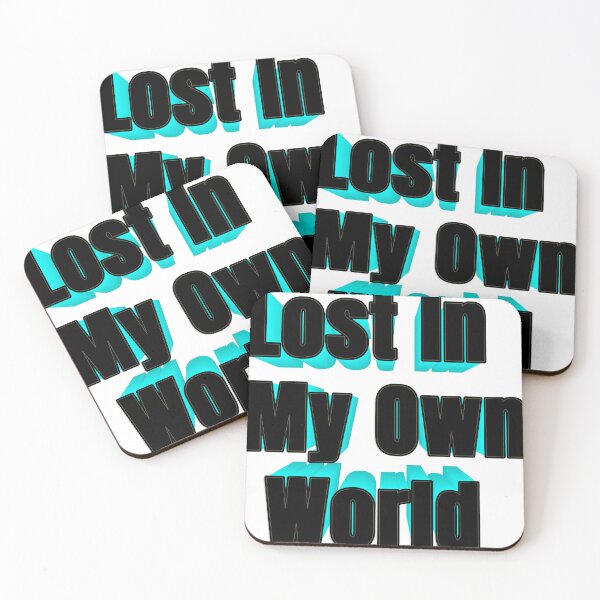 Item preview, Lost In My Own World (black&cyan) designed and sold by INonsense-SHOP.