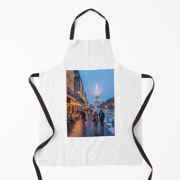 Artikelvorschau, Verträumter Winterabend in Paris – Statement-Kunstdruck entworfen und verkauft von Vida e Arte.