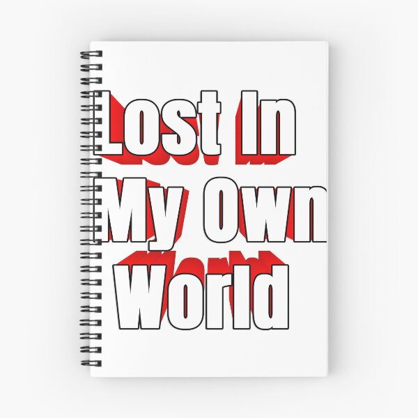 Item preview, Lost In My Own World (white&red) designed and sold by INonsense-SHOP.