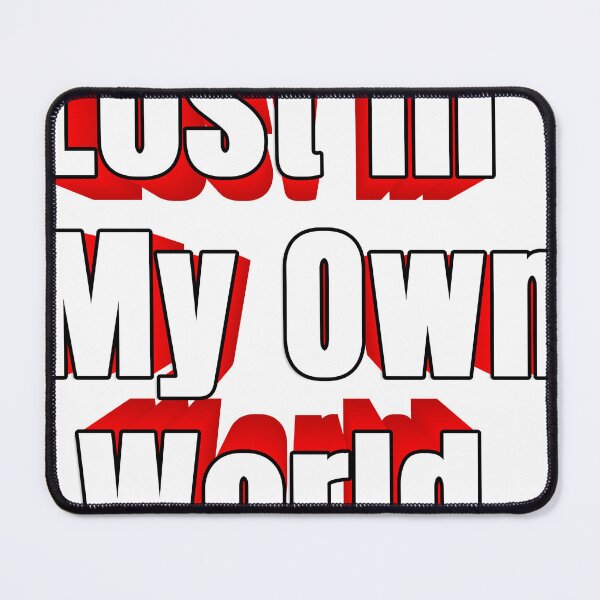 Item preview, Lost In My Own World (white&red) designed and sold by INonsense-SHOP.