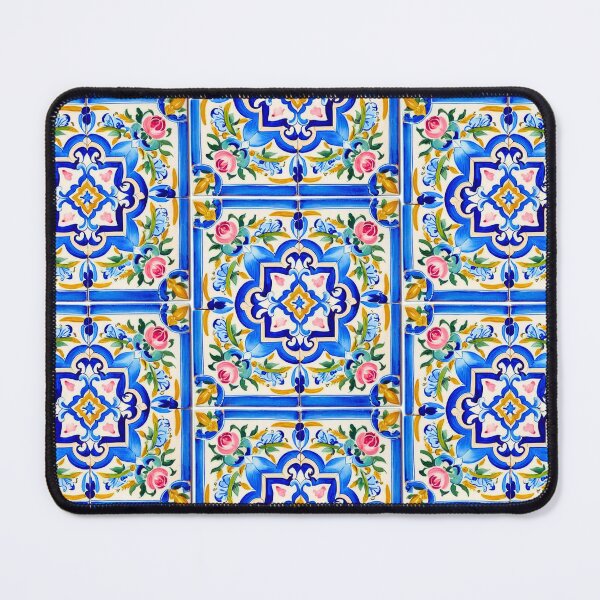 Item preview, Hand-Painted Majolica Roses Pattern designed and sold by Kiki-Hes.