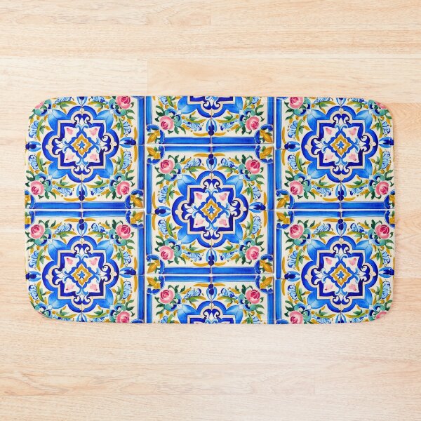 Item preview, Hand-Painted Majolica Roses Pattern designed and sold by Kiki-Hes.