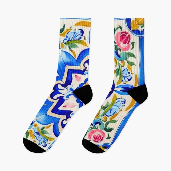 Item preview, Hand-Painted Majolica Roses Pattern designed and sold by Kiki-Hes.