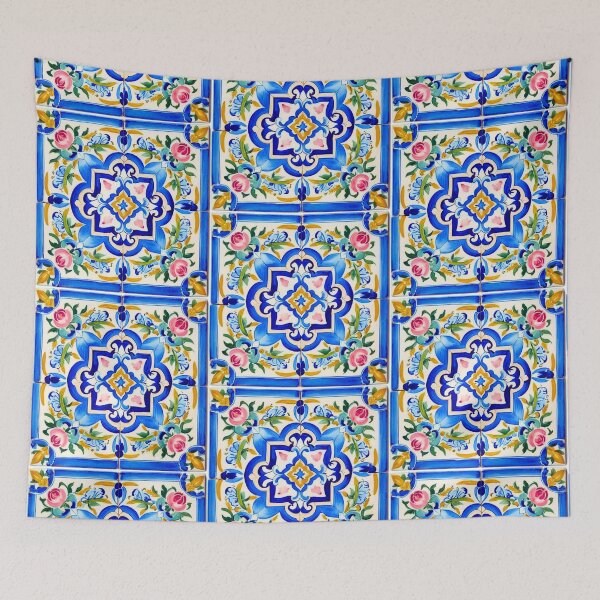Item preview, Hand-Painted Majolica Roses Pattern designed and sold by Kiki-Hes.