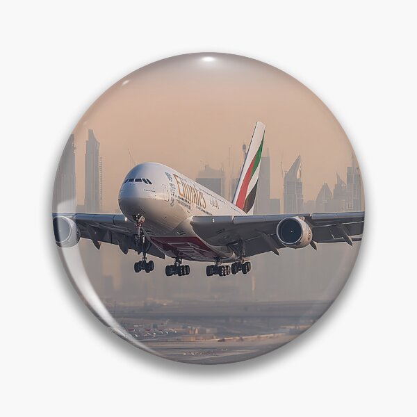 Item preview, Emirates A380 Landing designed and sold by Skyframe Aviation.