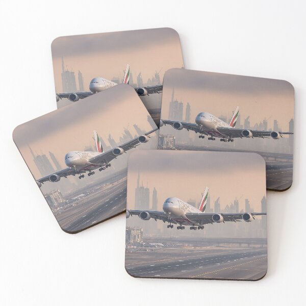 Item preview, Emirates A380 Landing designed and sold by Skyframe Aviation.