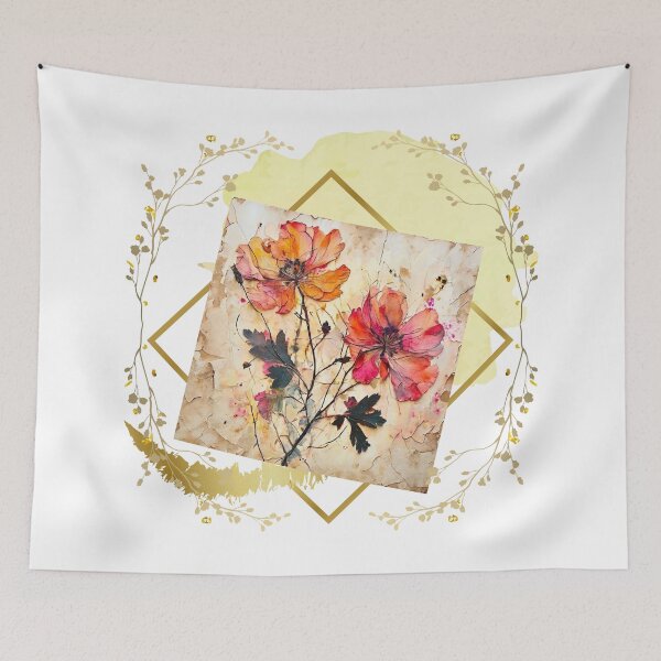 Item preview, Vintage Pressed Flowers Illustration designed and sold by NewAspect.