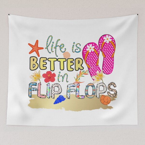 Item preview, Life is Better in Flip Flops Beach designed and sold by NewAspect.