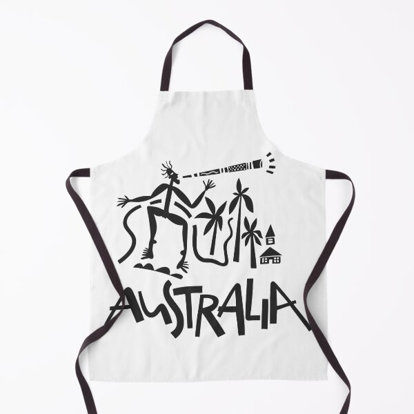 Item preview, Australia Illustration with Didgeridoo Music and Cultural Travel Spirit designed and sold by DuckAndDuckPrints.