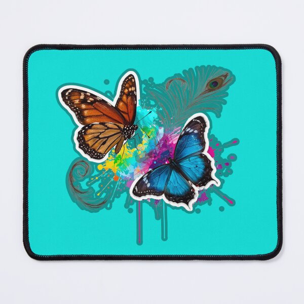 Item preview, Splattered Freedom – Butterfly Sticker designed and sold by Chaos2Art.
