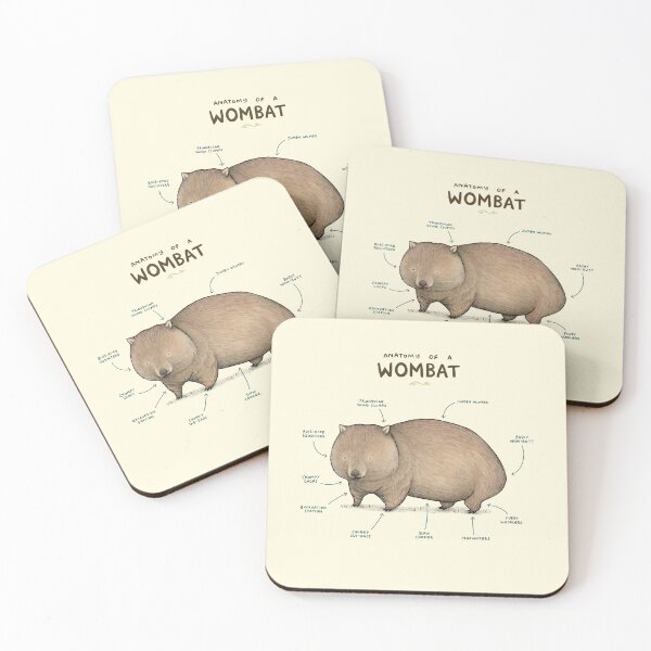 Item preview, Anatomy of a Wombat designed and sold by SophieCorrigan.