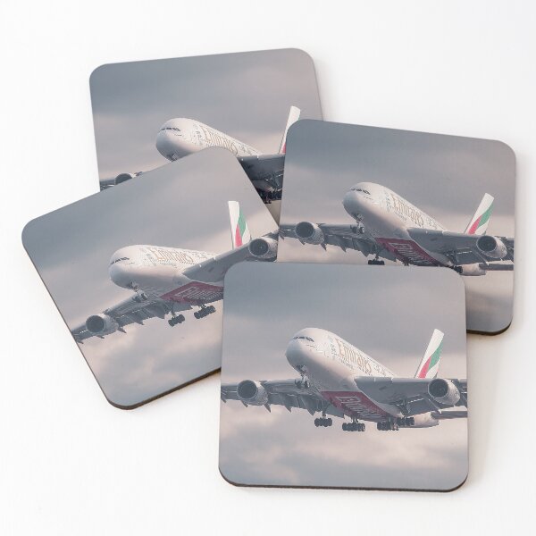 Item preview, Emirates A380 Over Farmland designed and sold by Skyframe Aviation.