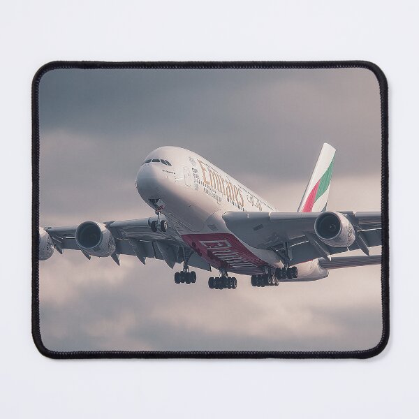 Item preview, Emirates A380 Over Farmland designed and sold by Skyframe Aviation.