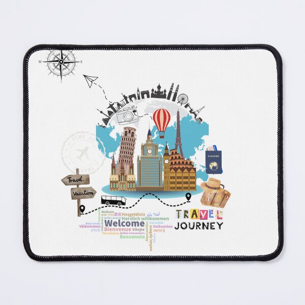Item preview, World Travel Adventure Journey – Iconic Landmarks & Vacation Vibes designed and sold by weerayar.