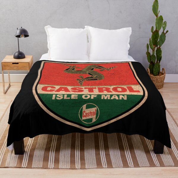 Item preview, Isle Of Man Castrol Logo TT shield Vintage as hell designed and sold by EpicWitWear.