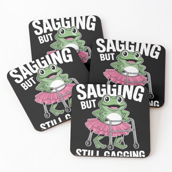 Item preview, Sagging But Still Gagging Frog Cringe Meme Women Men designed and sold by Charidana.