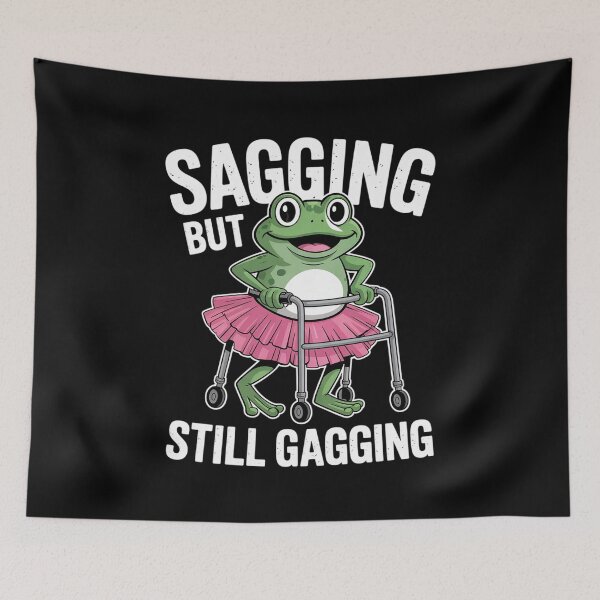 Item preview, Sagging But Still Gagging Frog Cringe Meme Women Men designed and sold by Charidana.