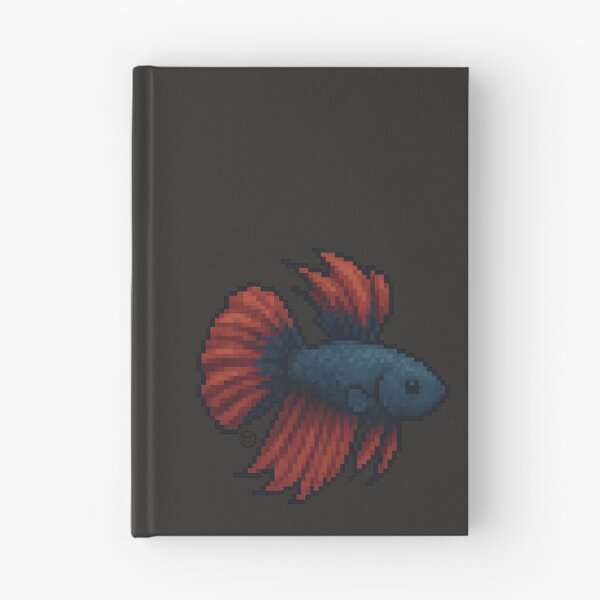 Item preview, Betta Fish - Pixel Art - 8bit graphics 16bit graphics - Retro Fish Art - Black Betta designed and sold by Kabuji Store.