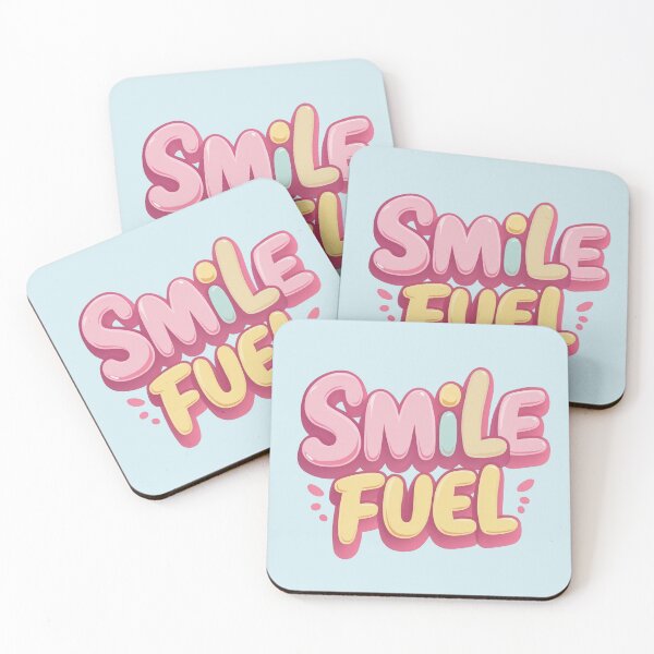 Item preview, Smile Fuel Kawaii Positive Quote designed and sold by 0606PM.