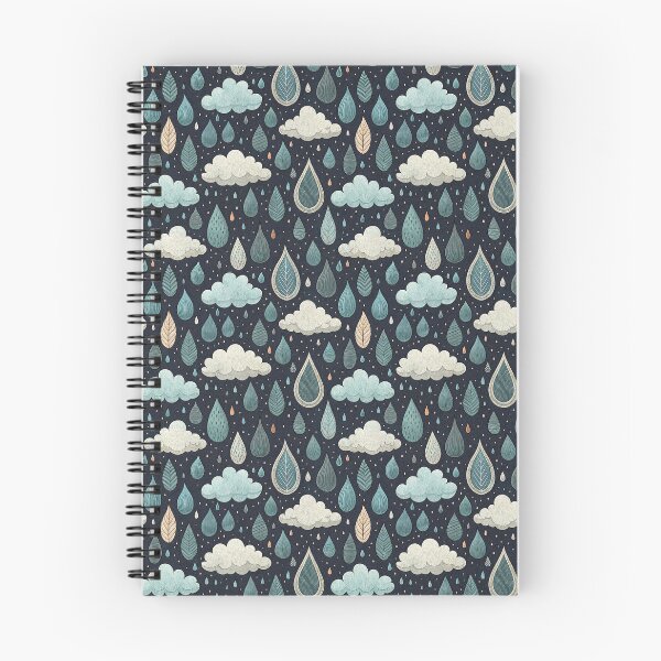 Item preview, A cute pattern of raining clouds designed and sold by Merrylands Artshop.
