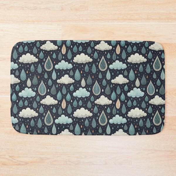 Item preview, A cute pattern of raining clouds designed and sold by Merrylands Artshop.