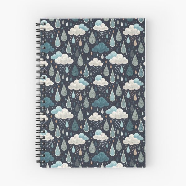 Item preview, A cute pattern of raining clouds in autumn designed and sold by Merrylands Artshop.