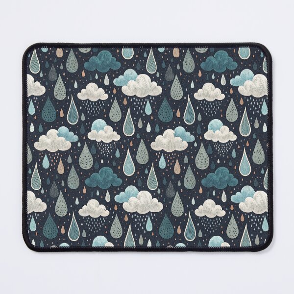 Item preview, A cute pattern of raining clouds in autumn designed and sold by Merrylands Artshop.