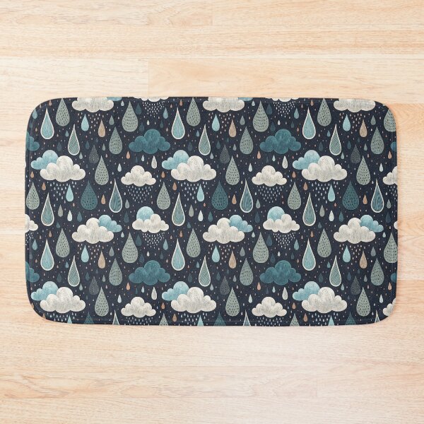 Item preview, A cute pattern of raining clouds in autumn designed and sold by Merrylands Artshop.