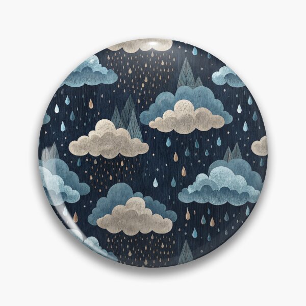 Item preview, A cute pattern of raining clouds in fall designed and sold by Merrylands Artshop.