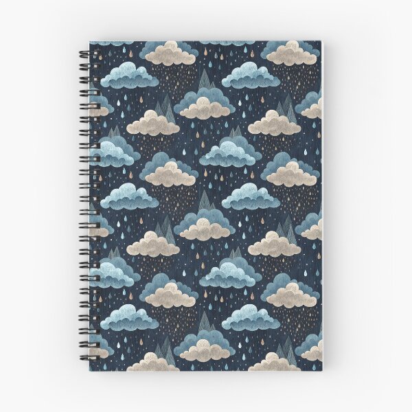 Item preview, A cute pattern of raining clouds in fall designed and sold by Merrylands Artshop.