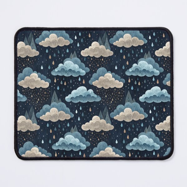 Item preview, A cute pattern of raining clouds in fall designed and sold by Merrylands Artshop.