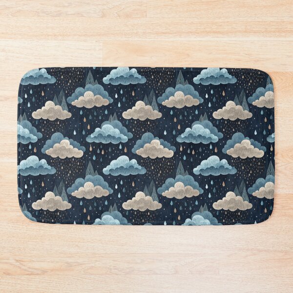 Item preview, A cute pattern of raining clouds in fall designed and sold by Merrylands Artshop.