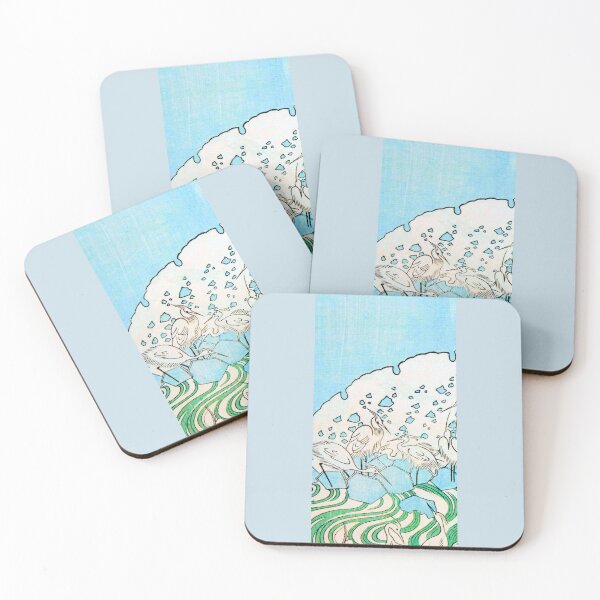 Item preview, Cranes Among Flowing Waters - V3 - Enhanced  designed and sold by WheelieGdArt.