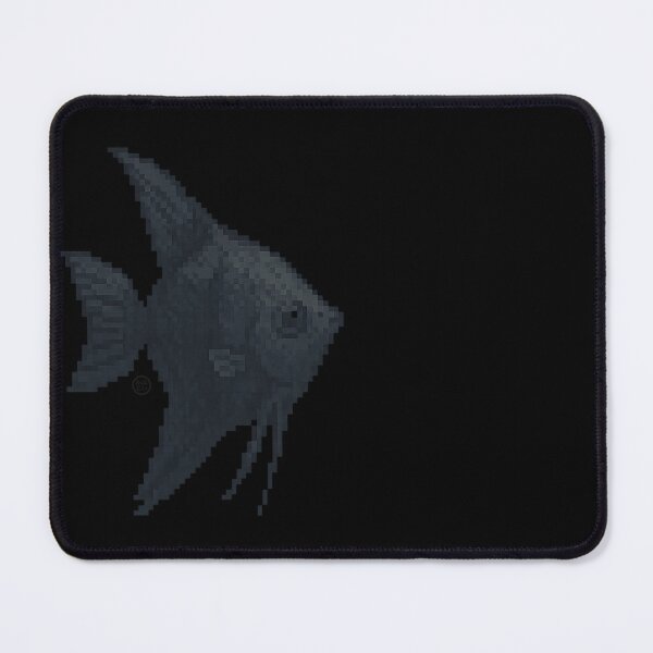 Item preview, Angel Fish - Pixel Art - 8bit graphics 16bit graphics - Retro Fish Art - Black Angelfish designed and sold by Kabuji Store.