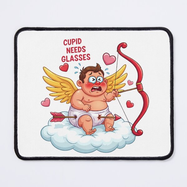 Item preview, Funny Cupid Cartoon Valentine’s Day Illustration designed and sold by Pixelzo.
