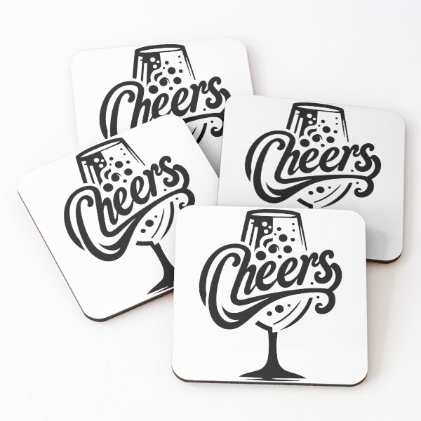 Item preview, Cheers #01 – Minimalist Wine Glass Typography designed and sold by MyAceCrafts.