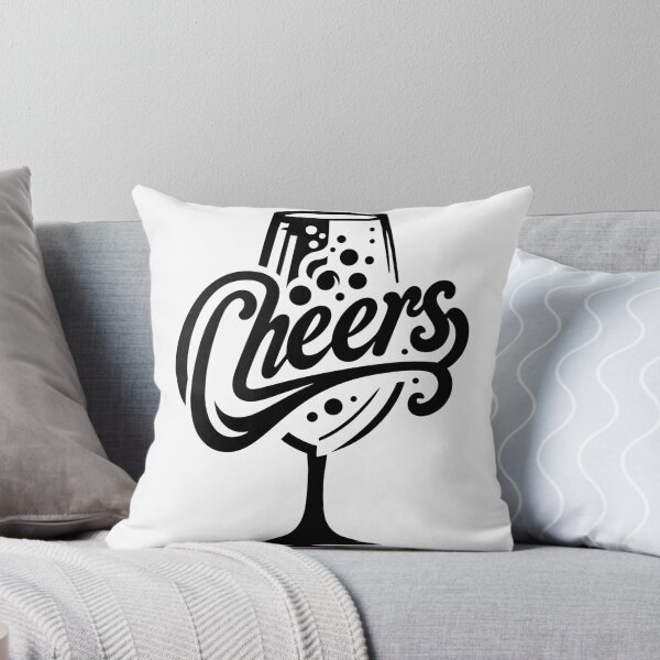 Item preview, Cheers #01 – Minimalist Wine Glass Typography designed and sold by MyAceCrafts.
