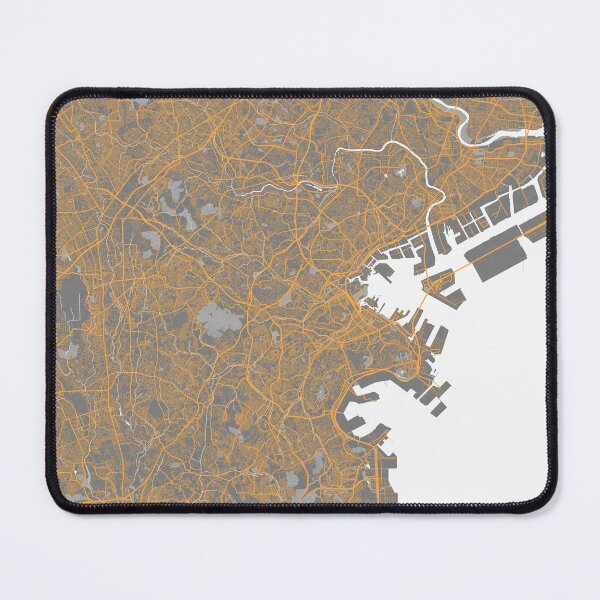 Item preview, Yokohama City Map of Kanagawa, Japan - Bauhaus designed and sold by deMAP.