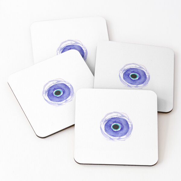 Item preview, Nazar Evil Eye Pendant Watercolor designed and sold by GwendolynLee.