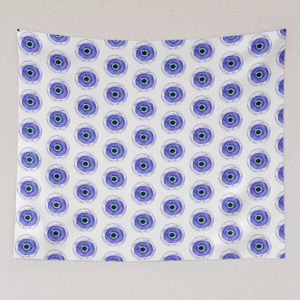 Item preview, Nazar Evil Eye Pendant Watercolor designed and sold by GwendolynLee.