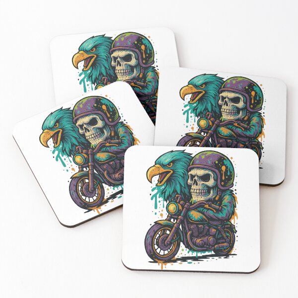 Item preview, Graffiti Skull Brotherhood – Twin Skulls & Eagle designed and sold by Maggrafi.
