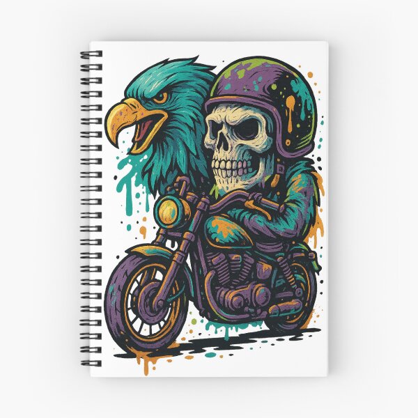 Item preview, Graffiti Skull Brotherhood – Twin Skulls & Eagle designed and sold by Maggrafi.